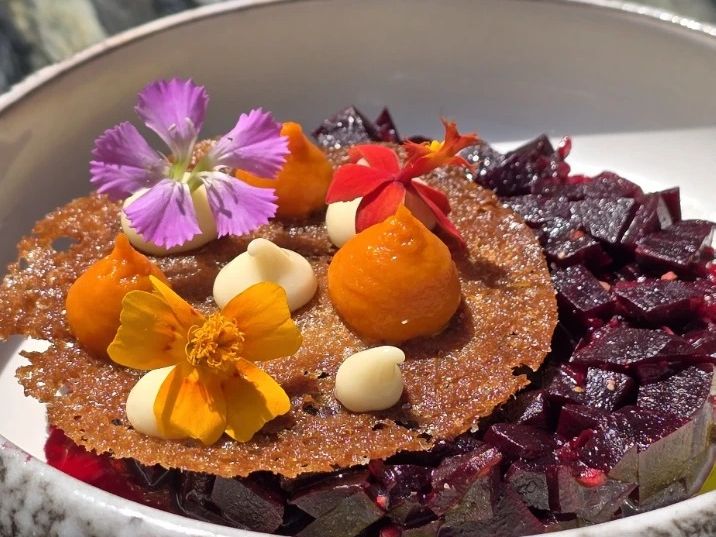 A plate by Alexandre Seince, french private chef in Los Angeles