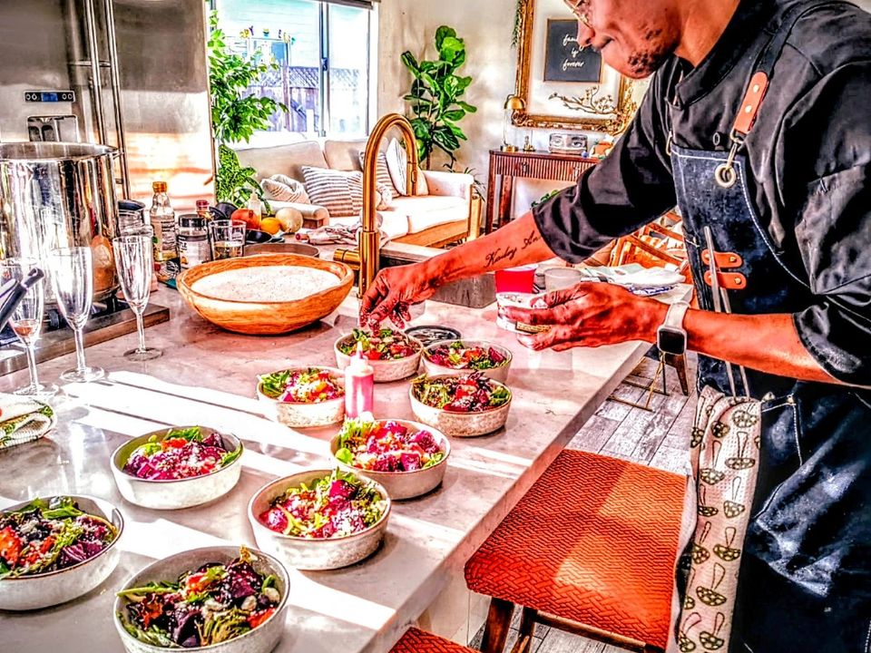A plate by Bryan Maurice, latin american private chef in Los Angeles