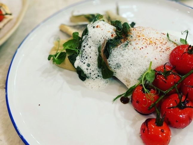 A plate by Chris Manos, bbq private chef in Los Angeles