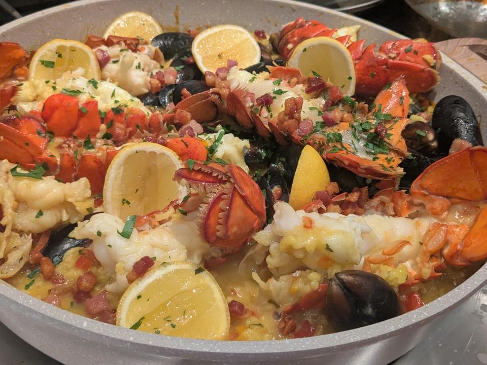 A plate by Dylan Roston, italian private chef in Los Angeles