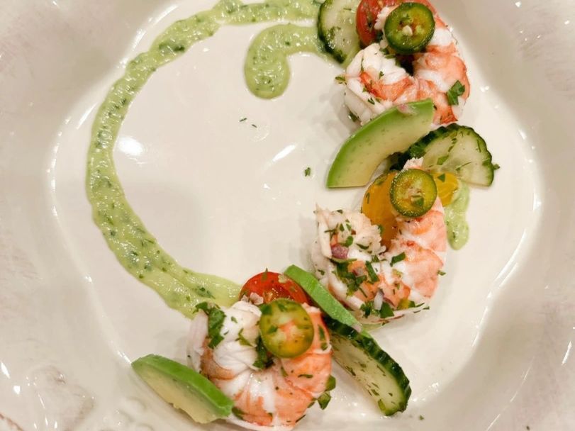 A plate by Keis Briscoe, latin american private chef in Los Angeles