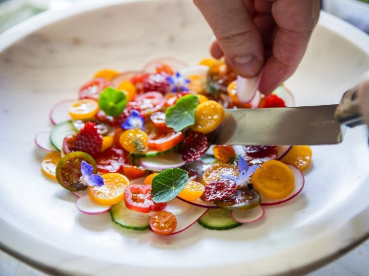 A plate by Marco Cerruti, italian private chef in Los Angeles