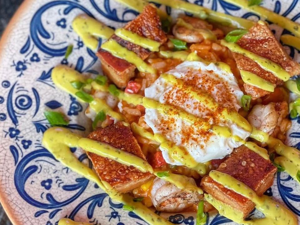 A plate by Roberto Rijo, latin american private chef in Los Angeles