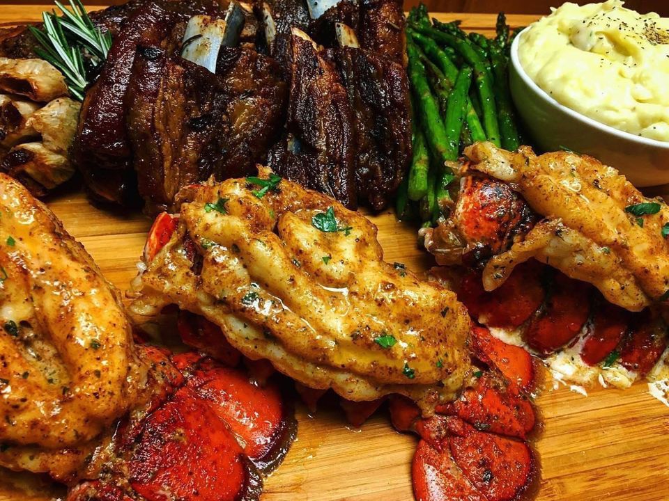 A plate by Rya Frazier, seafood private chef in Los Angeles