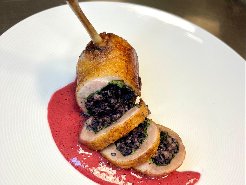 A plate by Rya Frazier, seafood private chef in Los Angeles