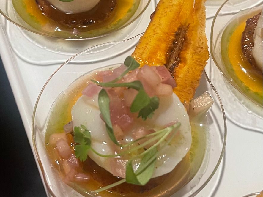 A plate by Shieya Beth Evans, seafood private chef in Los Angeles