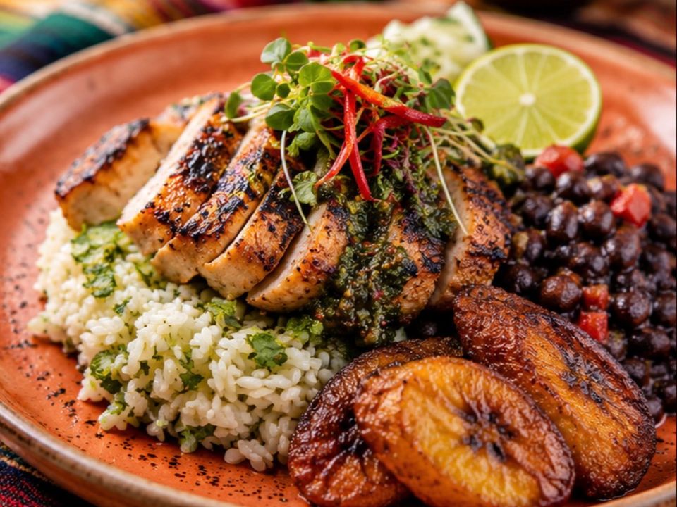 A plate by Tamara Mayes, seafood private chef in Los Angeles